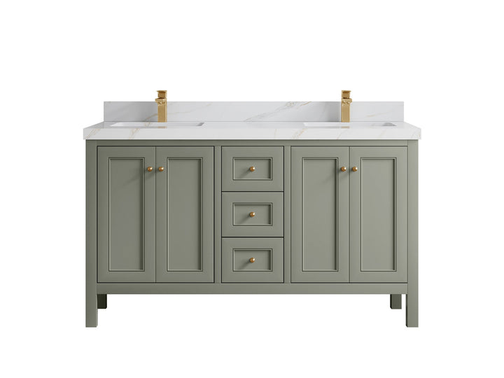 Nashville 60 in. W x 22 in. D Double Sink Bathroom Vanity - photo 27