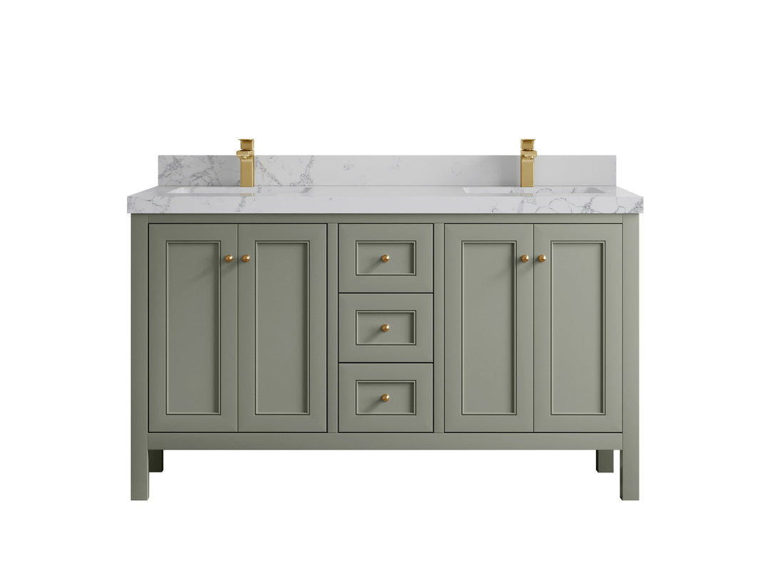 Nashville 60 in. W x 22 in. D Double Sink Bathroom Vanity - Willow Bath and Vanity