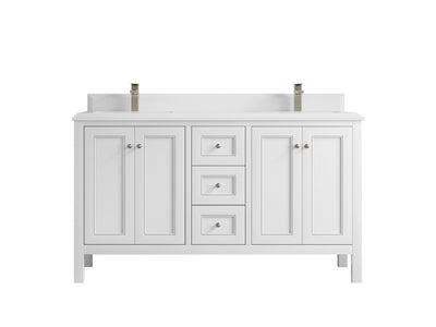 Nashville 60 in. W x 22 in. D Double Sink Bathroom Vanity - Willow Bath and Vanity