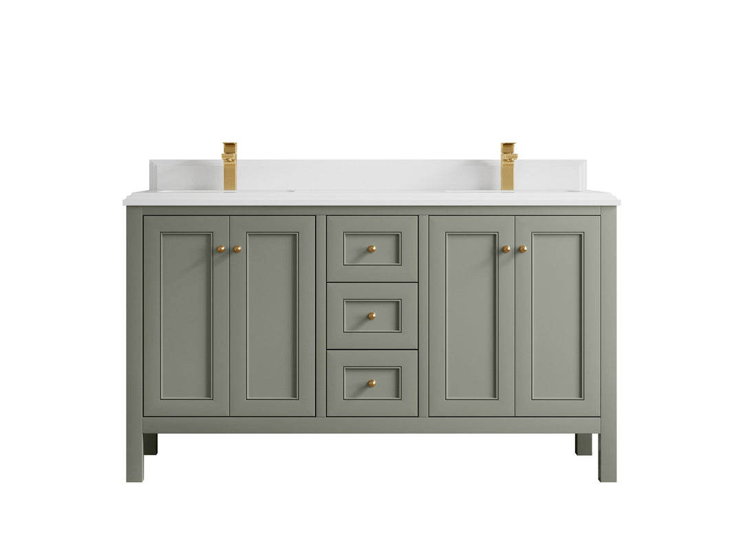 Nashville 60 in. W x 22 in. D Double Sink Bathroom Vanity - Willow Bath and Vanity
