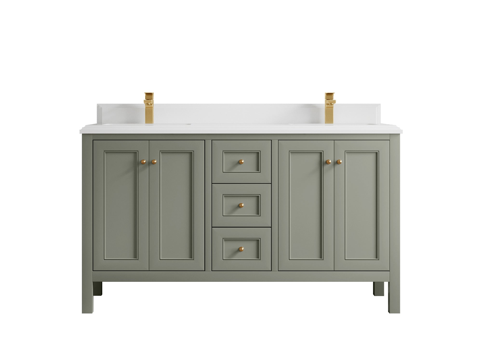 Nashville 60 in. W x 22 in. D Double Sink Bathroom Vanity - Willow Bath and Vanity