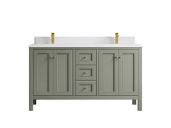 Nashville 60 in. W x 22 in. D Double Sink Bathroom Vanity - photo 37