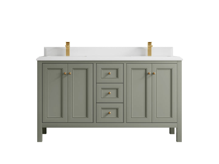 Nashville 60 in. W x 22 in. D Double Sink Bathroom Vanity - photo 37