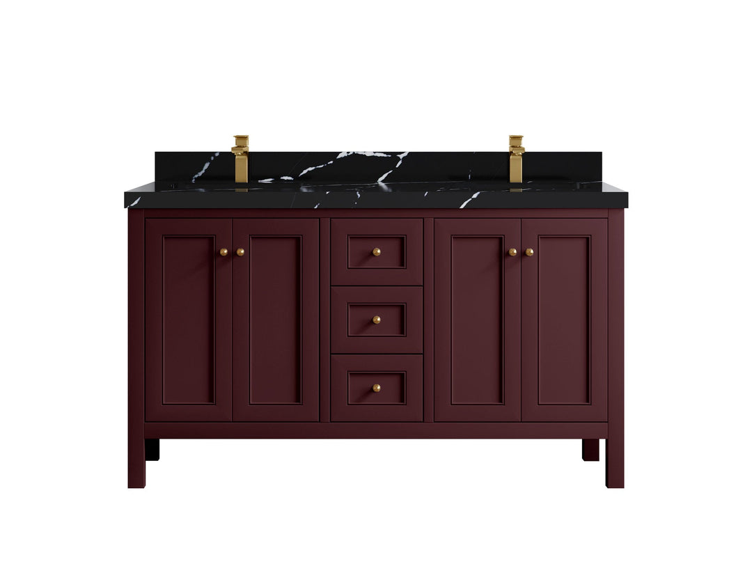Nashville 60 in. W x 22 in. D Double Sink Bathroom Vanity - Willow Bath and Vanity
