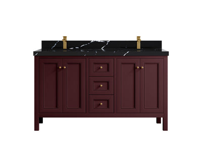 Nashville 60 in. W x 22 in. D Double Sink Bathroom Vanity - Willow Bath and Vanity