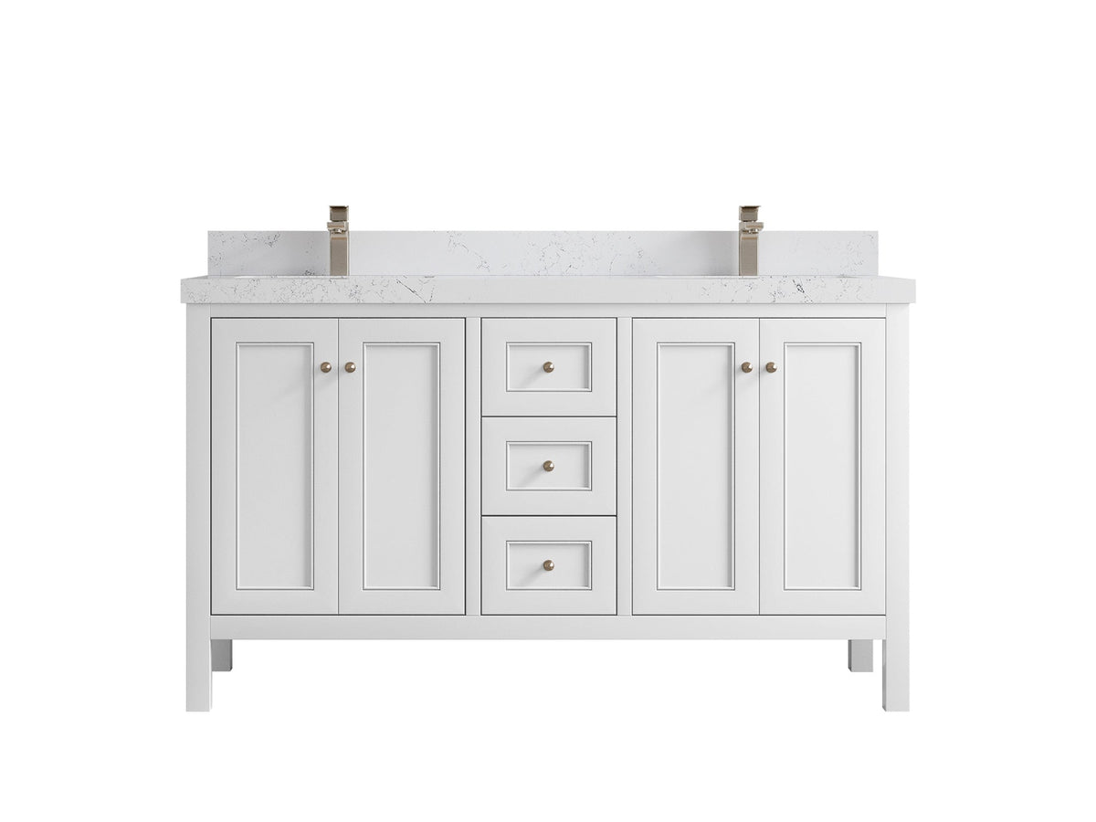 Nashville 60 in. W x 22 in. D Double Sink Bathroom Vanity - Willow Bath and Vanity