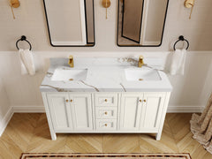 Nashville 60 in. W x 22 in. D Double Sink Bathroom Vanity - photo 18