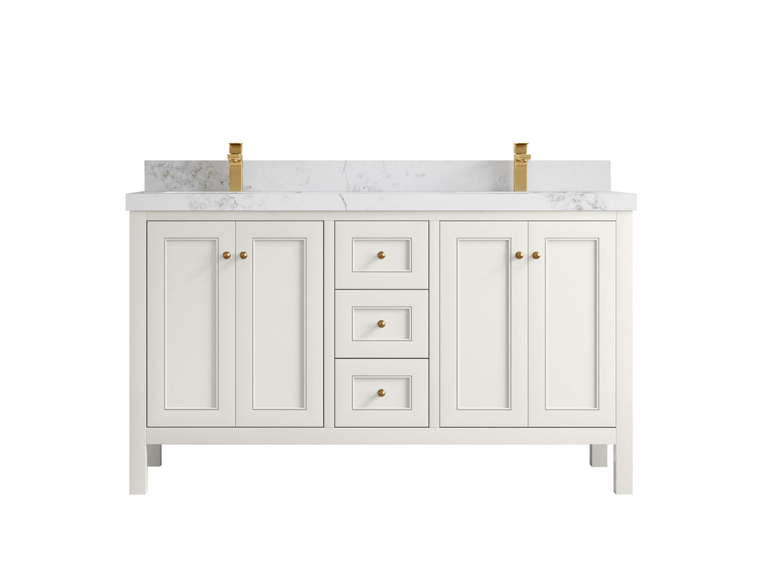 Nashville 60 in. W x 22 in. D Double Sink Bathroom Vanity - Willow Bath and Vanity