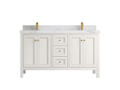 Nashville 60 in. W x 22 in. D Double Sink Bathroom Vanity - Willow Bath and Vanity