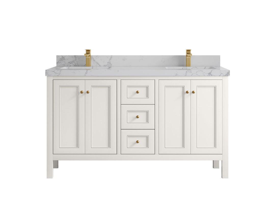 Nashville 60 in. W x 22 in. D Double Sink Bathroom Vanity - Willow Bath and Vanity