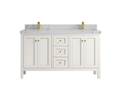Nashville 60 in. W x 22 in. D Double Sink Bathroom Vanity - Willow Bath and Vanity