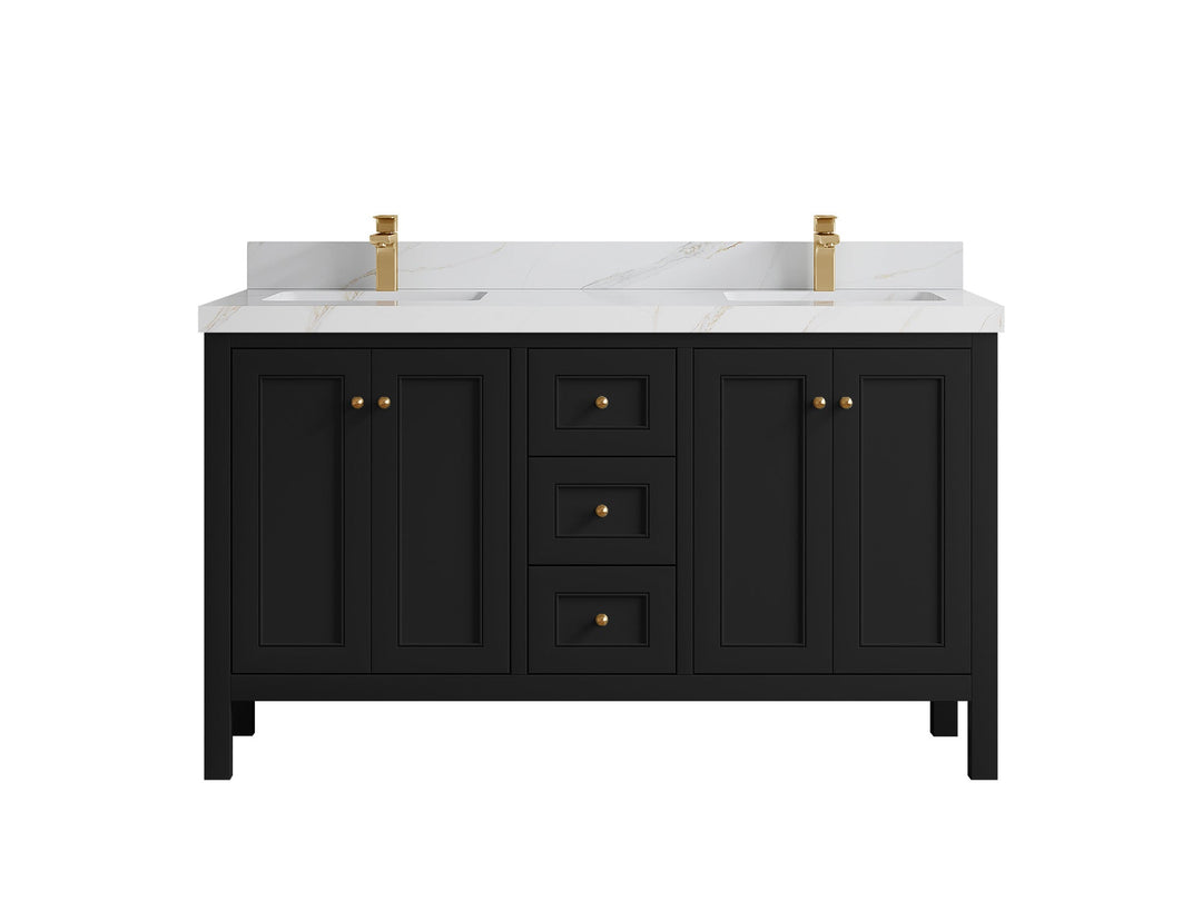 Nashville 60 in. W x 22 in. D Double Sink Bathroom Vanity - Willow Bath and Vanity