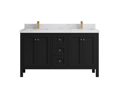 Nashville 60 in. W x 22 in. D Double Sink Bathroom Vanity - Willow Bath and Vanity