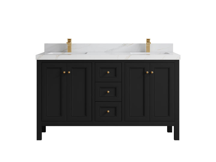 Nashville 60 in. W x 22 in. D Double Sink Bathroom Vanity - photo 21