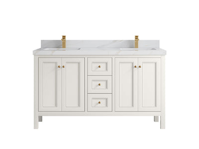 Nashville 60 in. W x 22 in. D Double Sink Bathroom Vanity - Willow Bath and Vanity