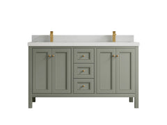 Nashville 60 in. W x 22 in. D Double Sink Bathroom Vanity - photo 31