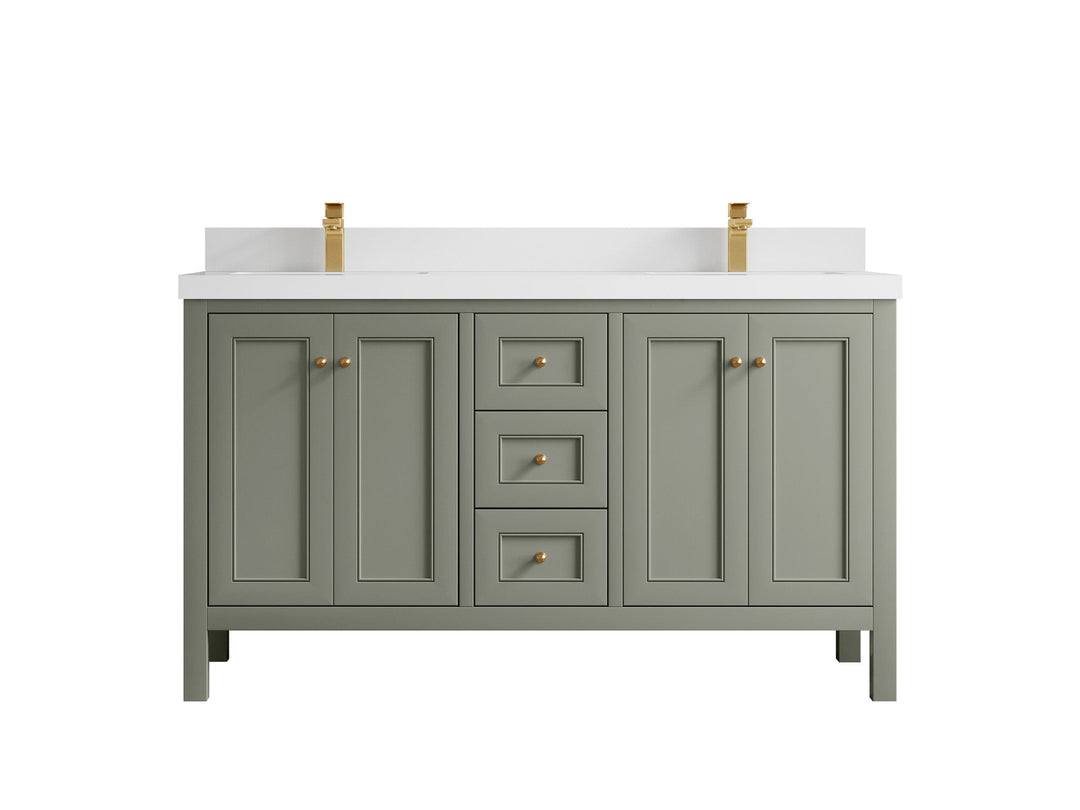 Nashville 60 in. W x 22 in. D Double Sink Bathroom Vanity - Willow Bath and Vanity