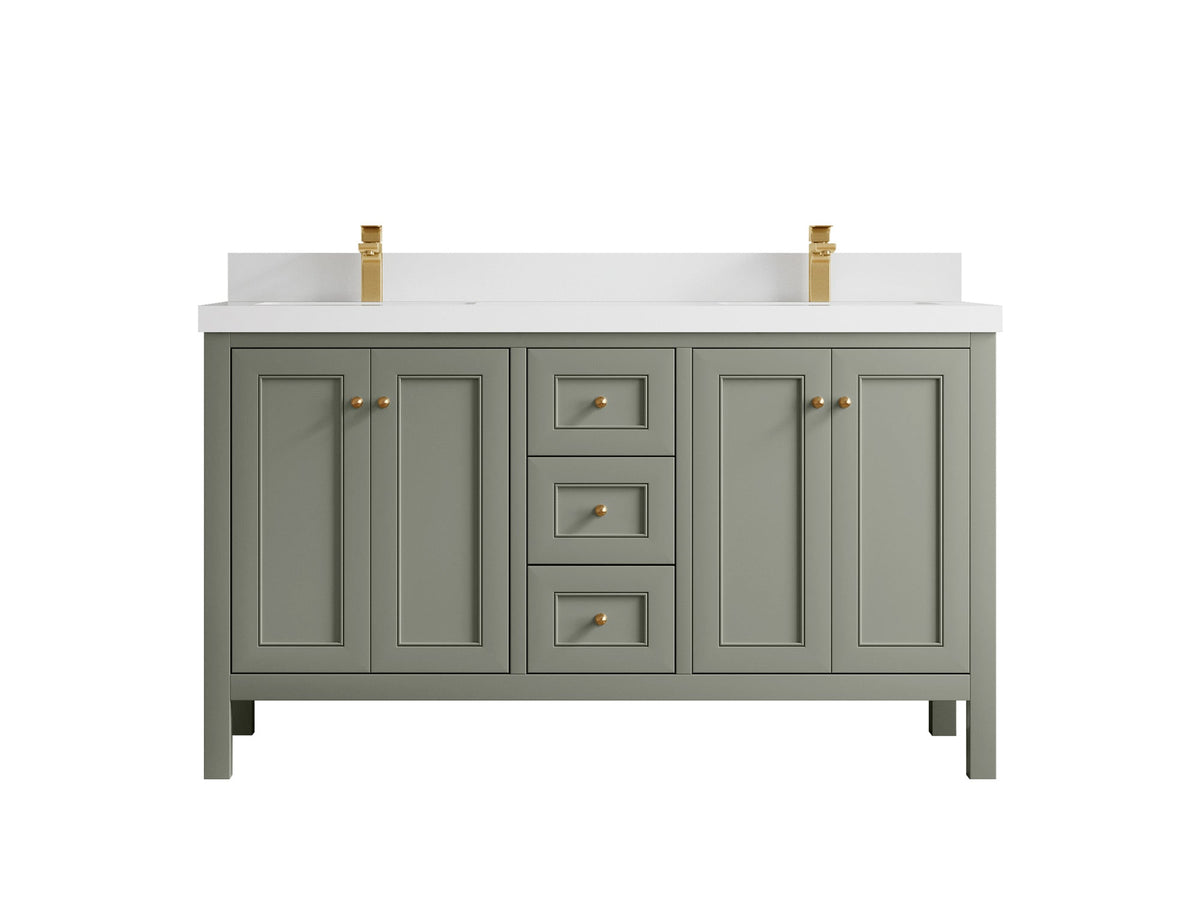 Nashville 60 in. W x 22 in. D Double Sink Bathroom Vanity - Willow Bath and Vanity