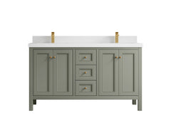 Nashville 60 in. W x 22 in. D Double Sink Bathroom Vanity - photo 15