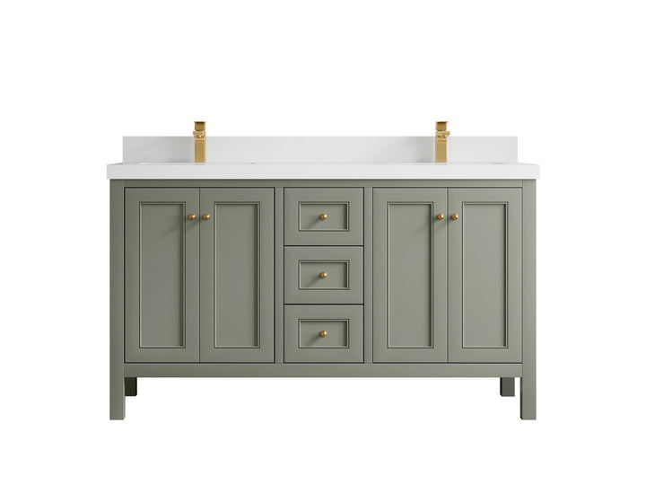 Nashville 60 in. W x 22 in. D Double Sink Bathroom Vanity - photo 15
