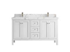 Nashville 60 in. W x 22 in. D Double Sink Bathroom Vanity - photo 1