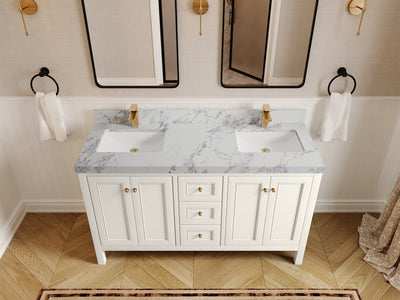 Nashville 60 in. W x 22 in. D Double Sink Bathroom Vanity - Willow Bath and Vanity