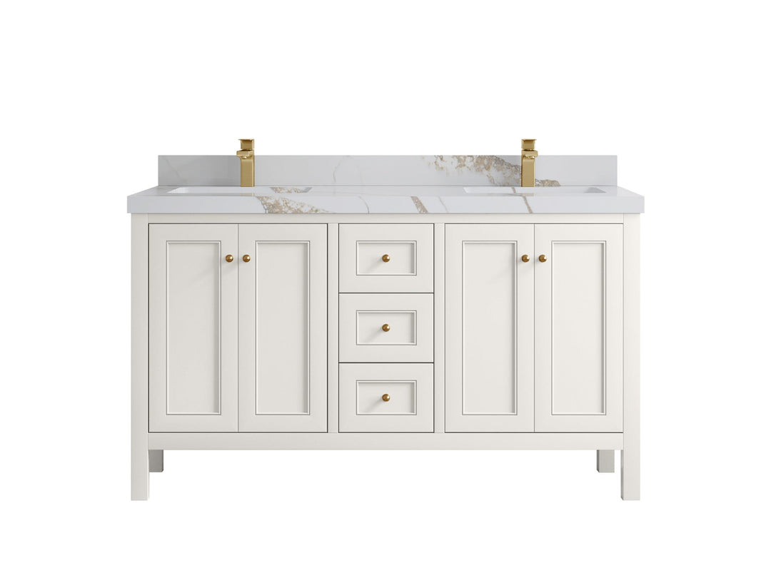 Nashville 60 in. W x 22 in. D Double Sink Bathroom Vanity - Willow Bath and Vanity