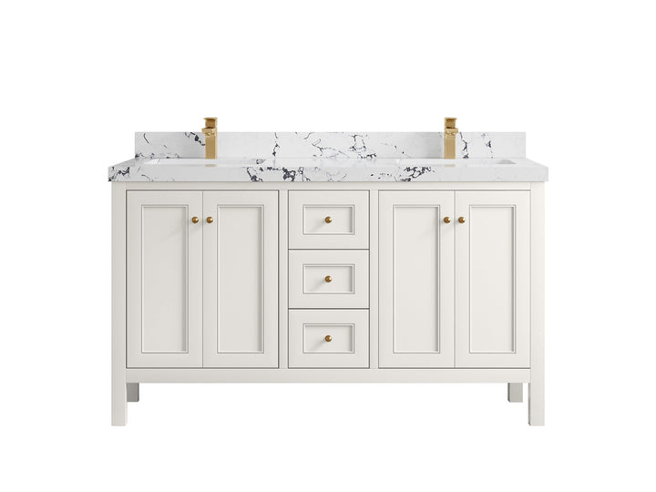 Nashville 60 in. W x 22 in. D Double Sink Bathroom Vanity - photo 49