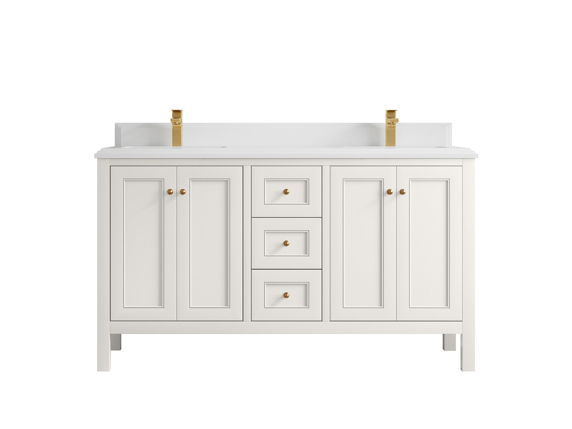 Nashville 60 in. W x 22 in. D Double Sink Bathroom Vanity - Willow Bath and Vanity