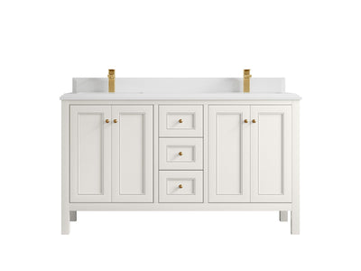 Nashville 60 in. W x 22 in. D Double Sink Bathroom Vanity - Willow Bath and Vanity