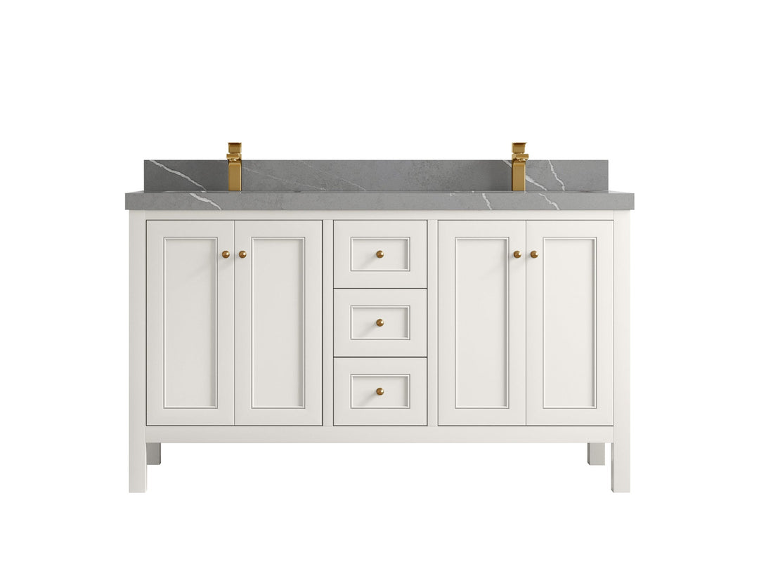Nashville 60 in. W x 22 in. D Double Sink Bathroom Vanity - Willow Bath and Vanity