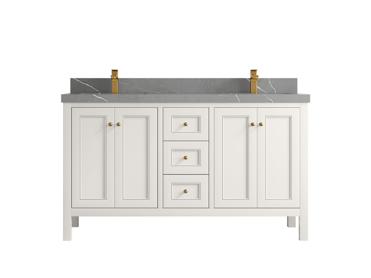 Nashville 60 in. W x 22 in. D Double Sink Bathroom Vanity - Willow Bath and Vanity