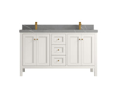 Nashville 60 in. W x 22 in. D Double Sink Bathroom Vanity - photo 43