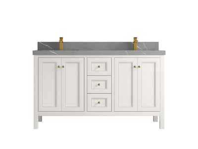 Nashville 60 in. W x 22 in. D Double Sink Bathroom Vanity - Willow Bath and Vanity