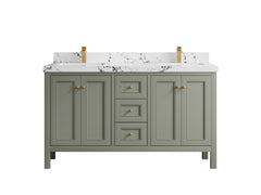 Nashville 60 in. W x 22 in. D Double Sink Bathroom Vanity - photo 49