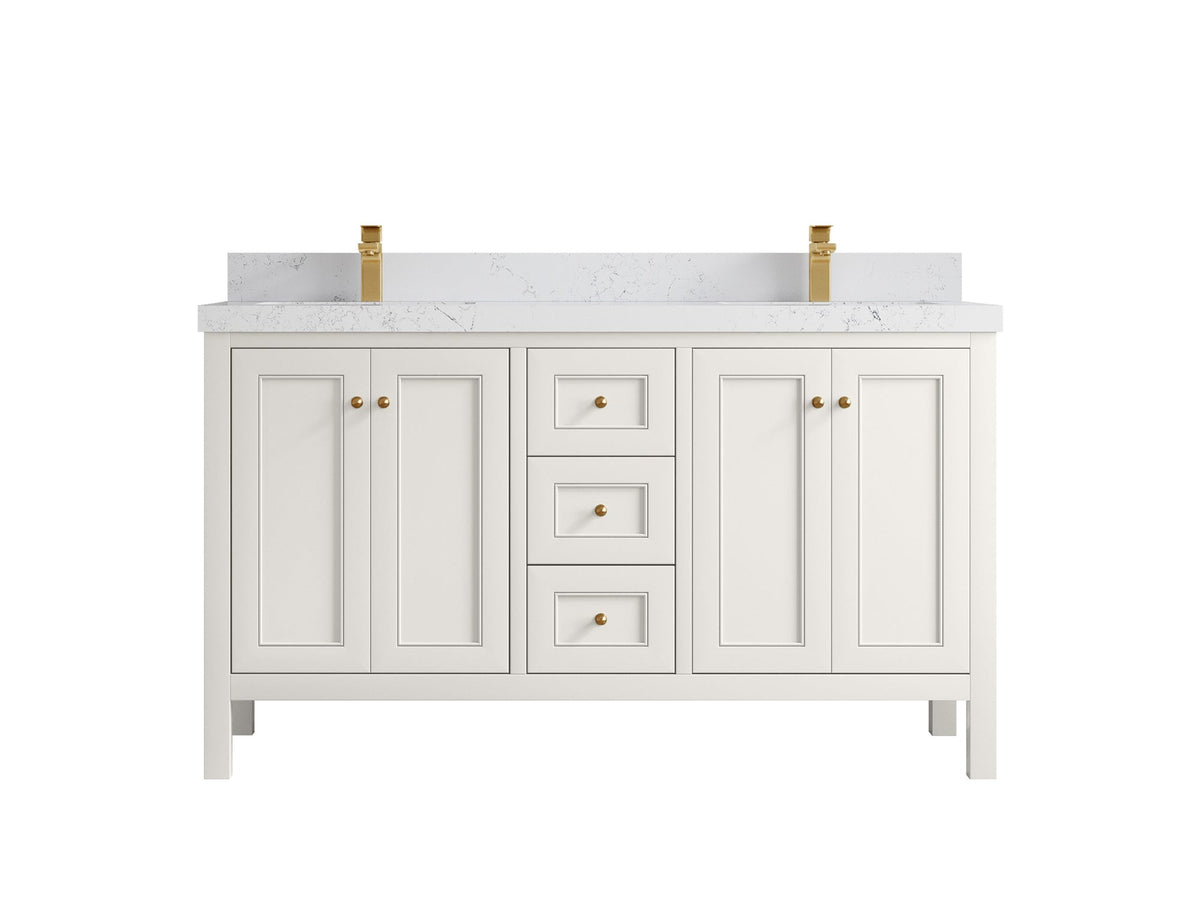 Nashville 60 in. W x 22 in. D Double Sink Bathroom Vanity - Willow Bath and Vanity