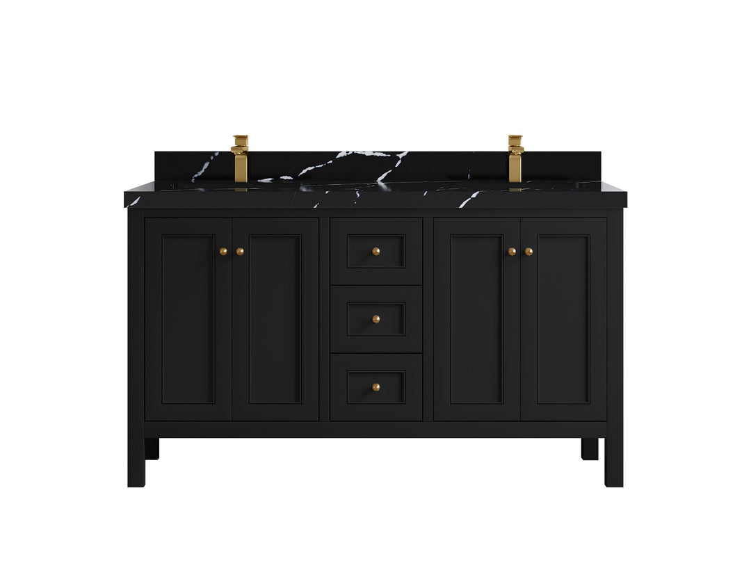 Nashville 60 in. W x 22 in. D Double Sink Bathroom Vanity - Willow Bath and Vanity