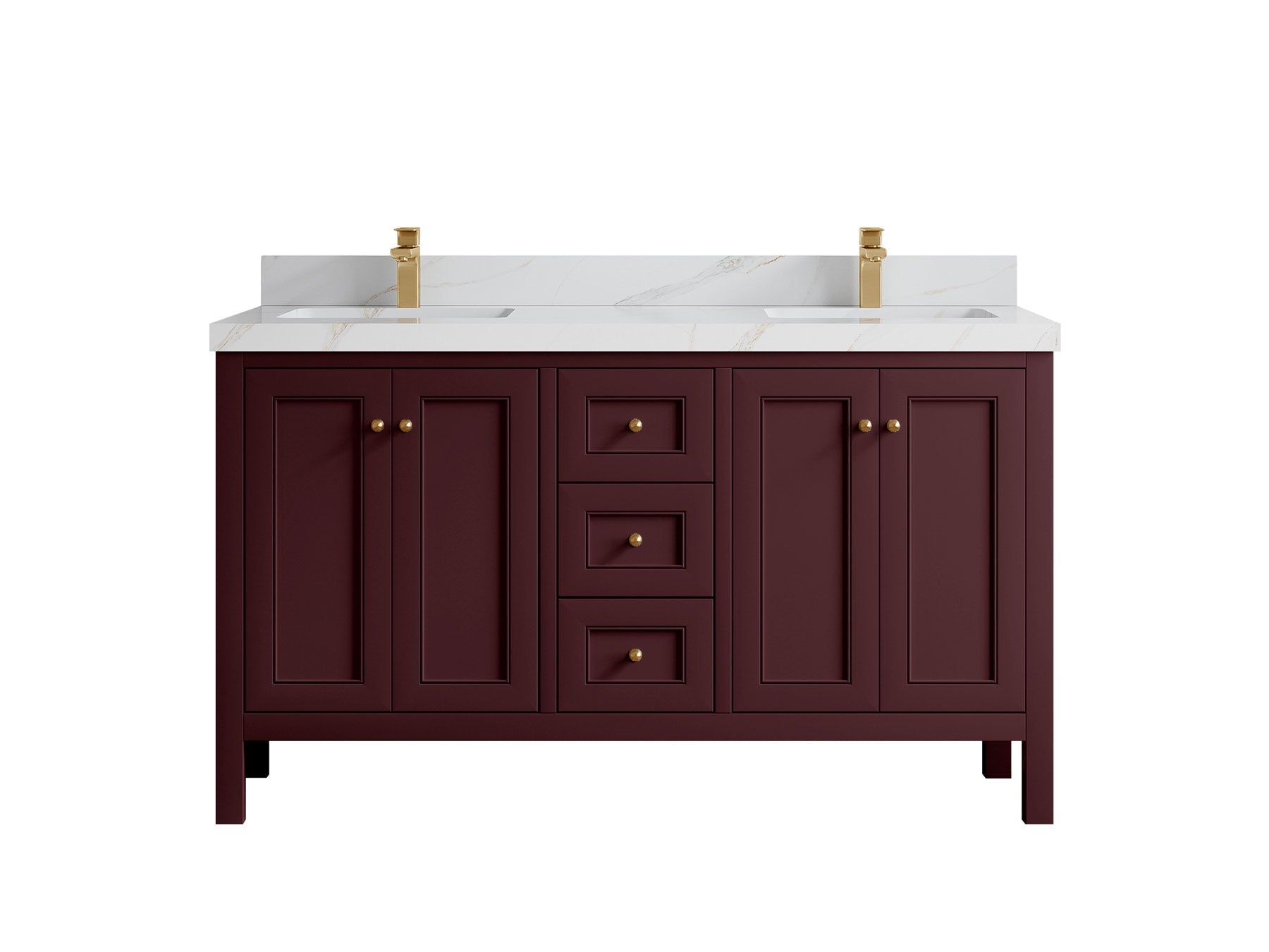 Nashville 60 in. W x 22 in. D Double Sink Bathroom Vanity - Willow Bath and Vanity