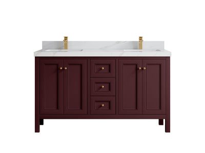 Nashville 60 in. W x 22 in. D Double Sink Bathroom Vanity - Willow Bath and Vanity