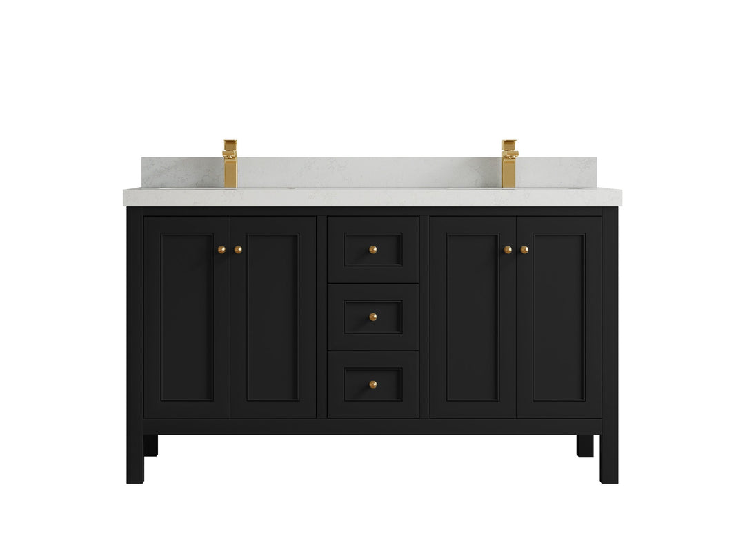 Nashville 60 in. W x 22 in. D Double Sink Bathroom Vanity - Willow Bath and Vanity