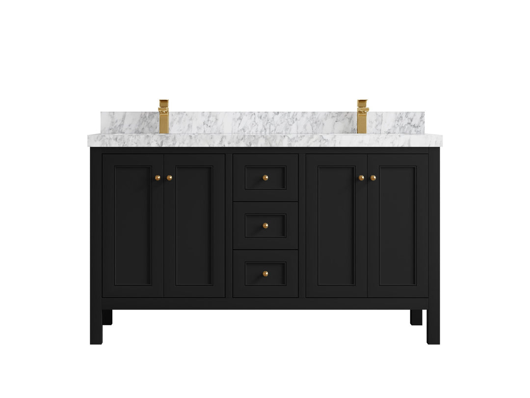 Nashville 60 in. W x 22 in. D Double Sink Bathroom Vanity - Willow Bath and Vanity