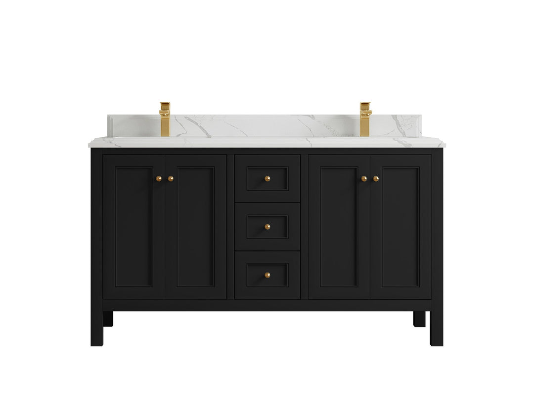Nashville 60 in. W x 22 in. D Double Sink Bathroom Vanity - Willow Bath and Vanity