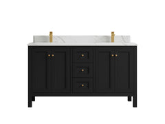 Nashville 60 in. W x 22 in. D Double Sink Bathroom Vanity - photo 13
