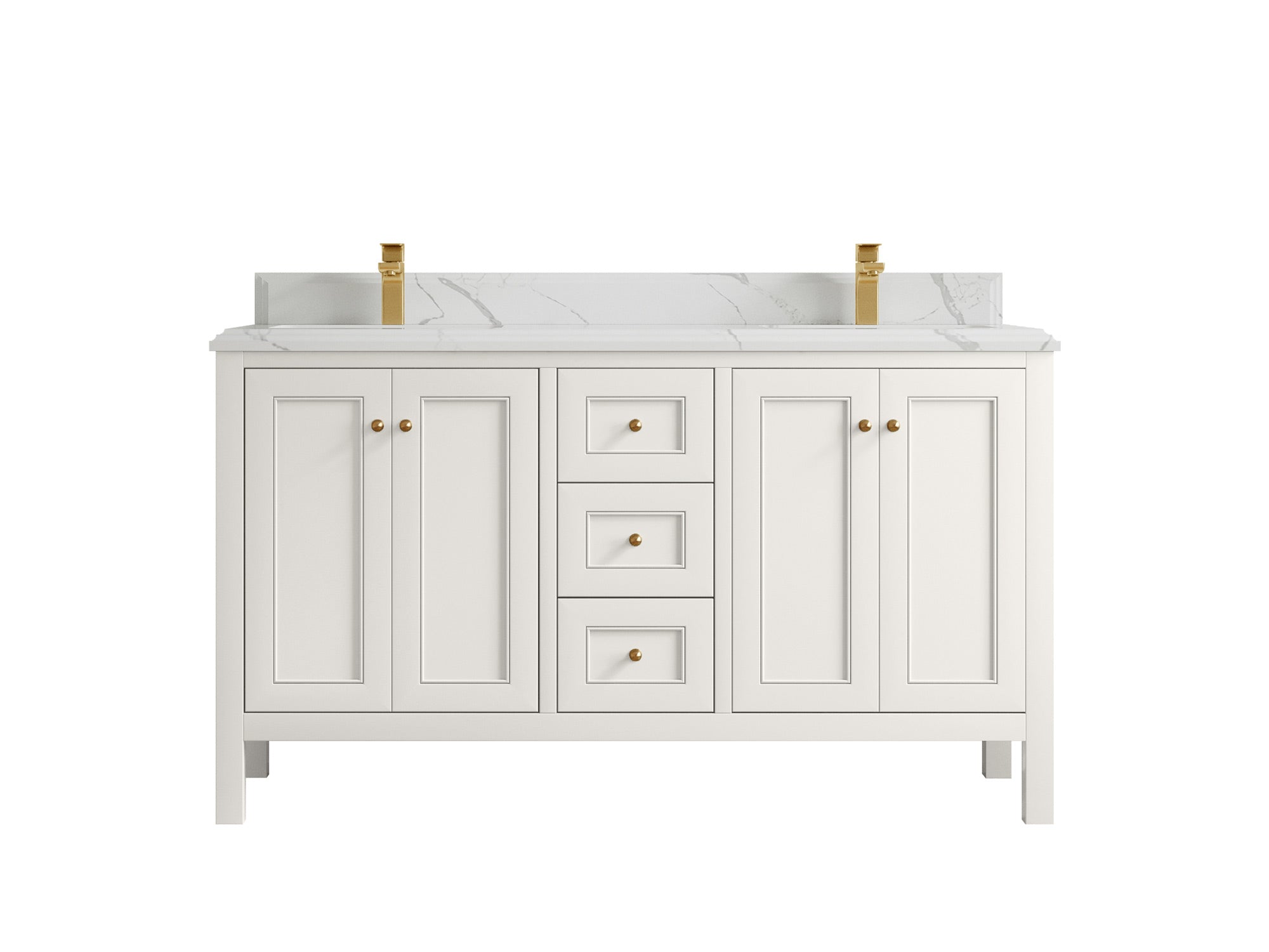 Nashville 60 in. W x 22 in. D Double Sink Bathroom Vanity - Willow Bath and Vanity