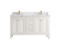 Nashville 60 in. W x 22 in. D Double Sink Bathroom Vanity - photo 1