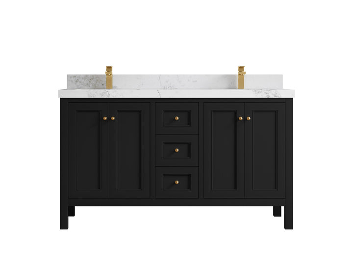Nashville 60 in. W x 22 in. D Double Sink Bathroom Vanity - photo 27