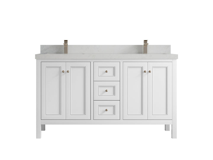 Nashville 60 in. W x 22 in. D Double Sink Bathroom Vanity - photo 25