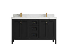 Nashville 60 in. W x 22 in. D Double Sink Bathroom Vanity - photo 25