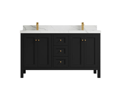 Nashville 60 in. W x 22 in. D Double Sink Bathroom Vanity - Willow Bath and Vanity