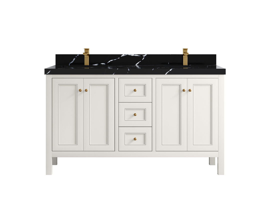 Nashville 60 in. W x 22 in. D Double Sink Bathroom Vanity - Willow Bath and Vanity